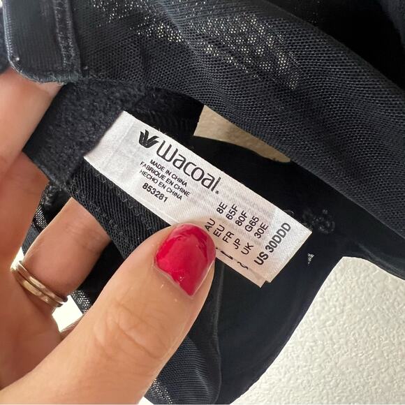 Wacoal 853281 black side smoothing t-shirt bra 30DDD - Picture 6 of 7